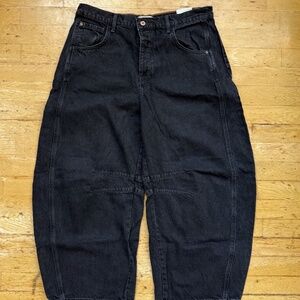 We The Free Good Luck Mid-Rise Barrel Jeans Free People Size 31 Regular